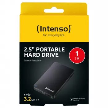Przenośny dysk twardy 1 TB odnowiony, zewnętrzny dysk twardy (czarny)