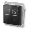 Szklany termostat ścienny Homematic IP z czujnikiem CO₂ — mechaniczny, czarny, 230 V, IP20