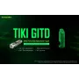 Latarka na klucze Nitecore TIKI GITD szara — ładowanie USB, 1 lm, 55 mm, 12 g, IP66