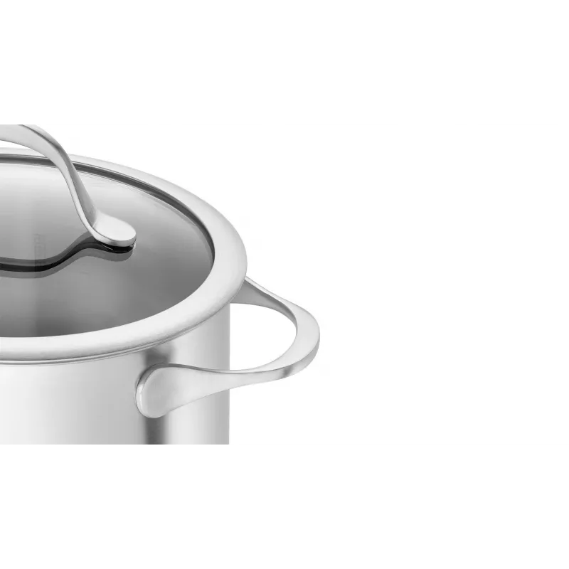 ZWILLING Essence 5-częściowy zestaw garnków ze stali nierdzewnej ze szklanymi pokrywkami