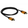 Kabel HDMI DeLOCK 85728 1.5m Typ A Czarny Złoty