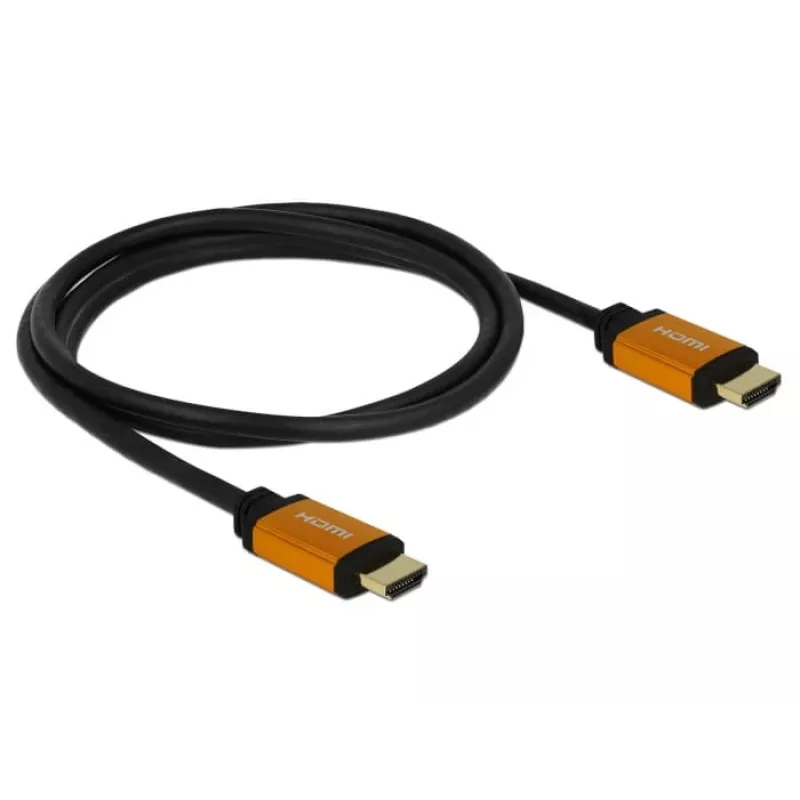 Kabel HDMI DeLOCK 85728 1.5m Typ A Czarny Złoty