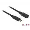 Kabel USB DeLOCK SuperSpeed USB 3.2 Gen 1 2m USB C Czarny