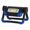 Lampa robocza RealPower 463617 naświetlacz, LED 10 W, 2 żarówki, bateria AA, IPX2, czarny