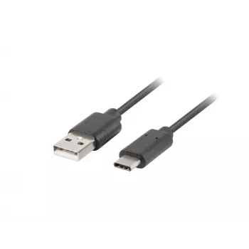 Kabel USB 2.0 LANBERG CA-USBO-10CU-0005-BK — USB A na USB C, 0,5 m, czarny