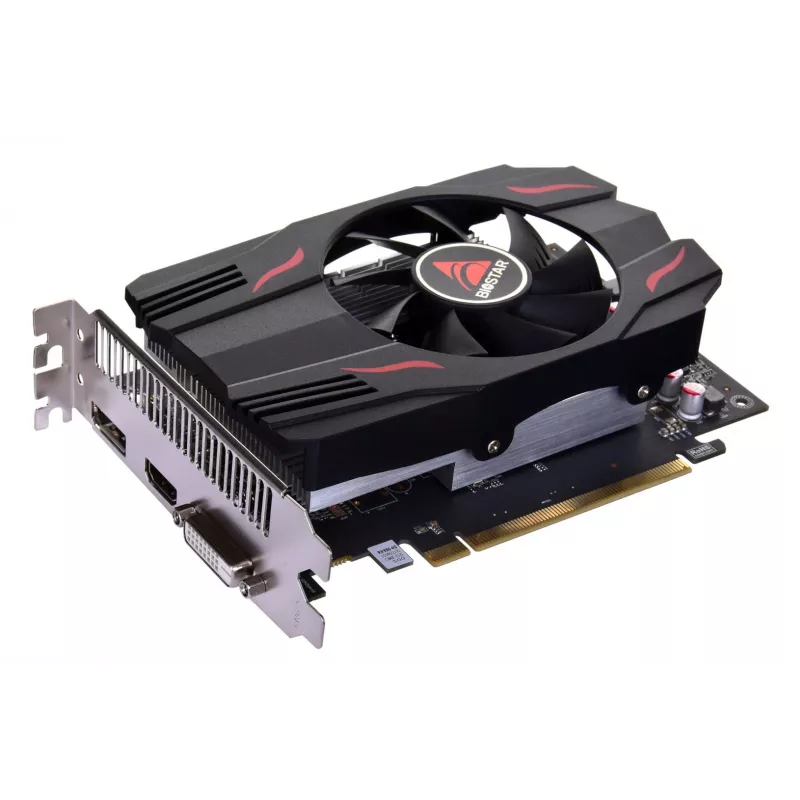 Karta graficzna BIOSTAR Radeon RX 550 4 GB GDDR5, GPU 1100 MHz, pamięć 6000 MHz, 128-bit, PCIe 3.0, pojedynczy wentylator