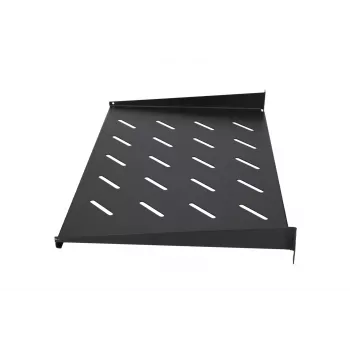 Półka rack Extralink SHELF 1U do szaf wiszących 19 cali, 1U, 300 mm, czarna, metalowa