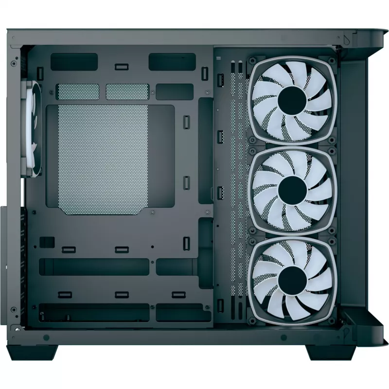 Obudowa komputerowa Tower AEROCOOL P500C EVO-G-BK-v1 z 2 panelami ze szkła hartowanego, czarna