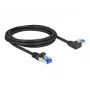 Kabel sieciowy DeLOCK RJ45 Kat.6A S/FTP 2m Czarny
