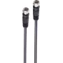 shiverpeaks ®-BASIC-S--Kabel połączeniowy satelitarny, wtyk F - wtyk F, 100% ekranowany, styk centralny, > 100 dB, czarny, 1,5m (BS80092-128S)