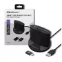 Czytnik kart inteligentnych Qoltec 50632 USB 2.0 Czarny Kabel 1m