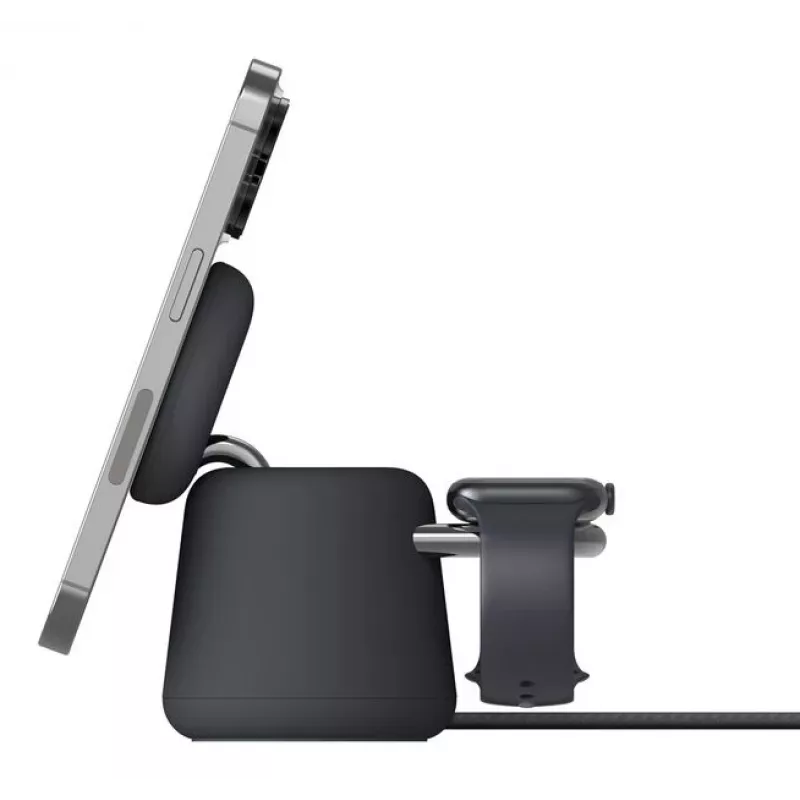 Ładowarka bezprzewodowa Belkin WIZ027VFH36 2‑w‑1 magnetyczna Qi2 15W do iPhone i Apple Watch