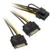 Adapter 2x 15-pin SATA na 1x 6-pin PCIe - Adapter - Cyfrowy/Dane (AK-CBPW19-15)