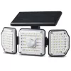 Lampa LED Solar Maclean IP65 z czujnikiem ruchu i zmierzchu 4W 320lm 4000K Li-ion 1200 mAh 3 tryby pracy Naświetlacz Oświetlenie bezpieczeństwa Ogrodu Wejścia HQ