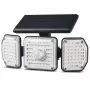 Lampa LED Solar Maclean IP65 z czujnikiem ruchu i zmierzchu 4W 320lm 4000K Li-ion 1200 mAh 3 tryby pracy Naświetlacz Oświetlenie bezpieczeństwa Ogrodu Wejścia HQ