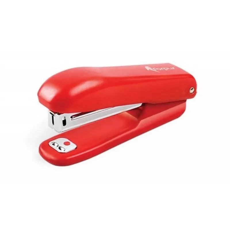 Zszywacz Forpus, czerwony, do 12 kartek, zszywki 10 1102-006