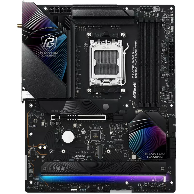 Płyta główna ASRock Phantom Gaming B850 Riptide WiFi — AMD B850, Socket AM5, ATX, DDR5, 4x M.2, Wi‑Fi 7, 2.5Gb LAN