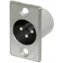 Neutrik NTR-NC3MP - -30 - 80 °C - Srebrny - UL 94 HB - IEC 61076-2-103 - IP 40 - IEC 68-2-20 (NC3MP)