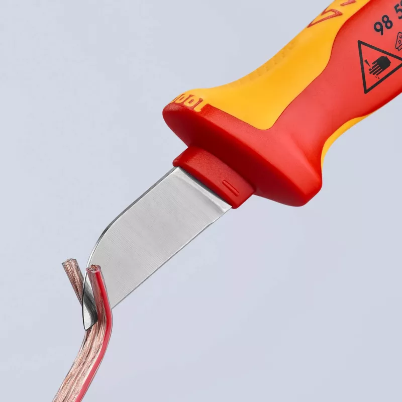 Knipex VDE Kabelmesser 180 mm mit - Schutzkappe