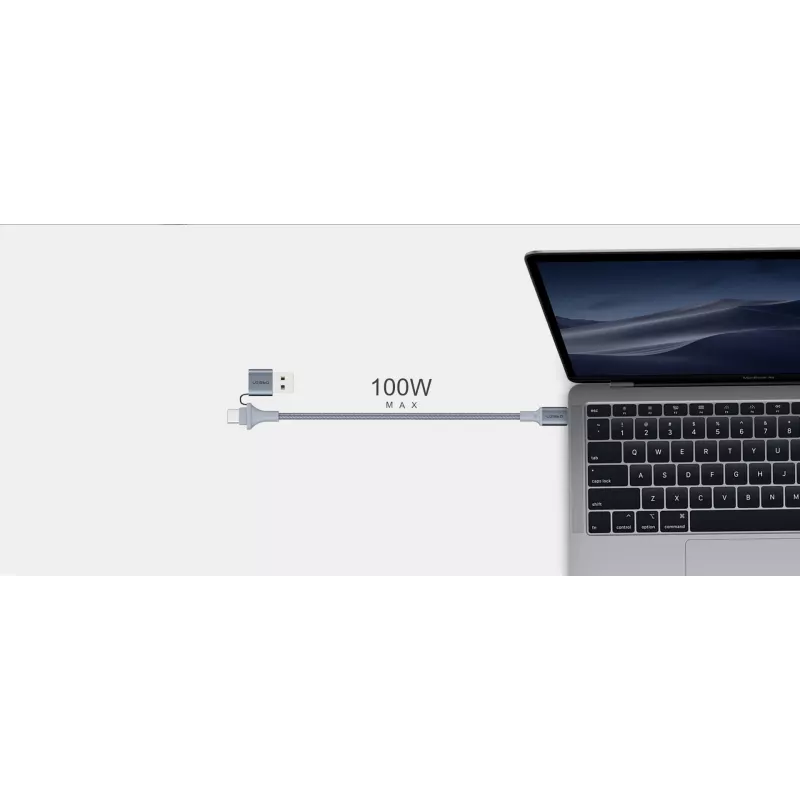 Kabel 2-w-1 USB Type-C Orsen S8, 5 A, 1,5 m (szybkie ładowanie/dane)