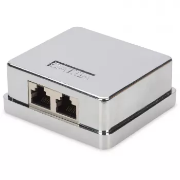 Puszka natynkowa Digitus CAT 6A 2-portowa