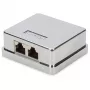 Puszka natynkowa Digitus CAT 6A 2-portowa
