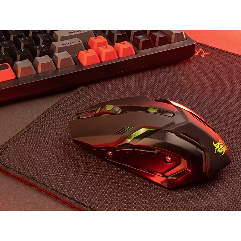 Bezprzewodowa ergonomiczna mysz gamingowa TRACER ROCKY RF NANO - kompaktowa konstrukcja, bezprzewodowe połączenie RF