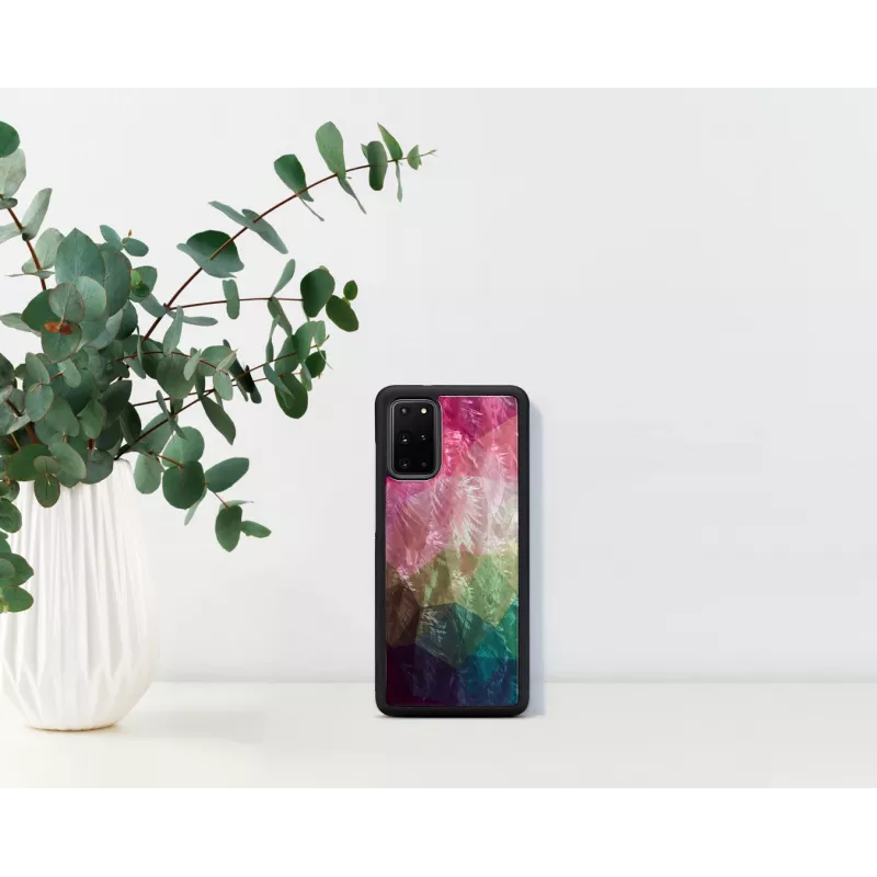 Etui iKins do Samsung Galaxy S20+ — wzór wodnego kwiatu, czarne