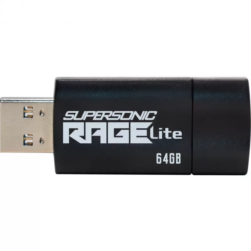 Pamięć USB PATRIOT Supersonic Rage Lite 64 GB USB Type-A 3.2 Gen 1, wysuwana, odporna na wstrząsy