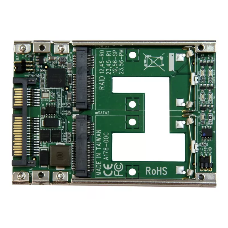 StarTech.com Adapter konwertera dwóch dysków SSD mSATA na 2,5-calowy SATA RAID