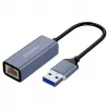 Karta sieciowa SAVIO AK-83 USB-A na RJ-45 męski, 5 Gbit/s, czarna
