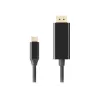 Adapter USB-C na DisplayPort Lanberg CA-CMDP-10CU-0018-BK Czarny 1,8 m