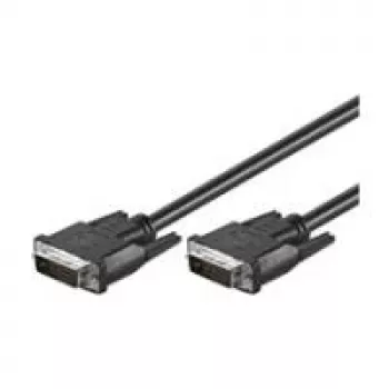 Wentronic Goobay Kabel DVI-D FullHD Dual Link, Czarny, 2 m - Wtyk DVI-D Dual-Link (24+1-Pin) > Wtyk DVI-D Dual-Link (24+1-Pin) (50851)