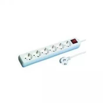 Listwa przeciwprzepięciowa REV 512360555 biała 6 gniazd AC 250 V 1,4 m