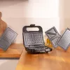 Cecotec Sandwich Maker | Rock’nToast 4in1 | 1000 W | Liczba płyt 4 | Czarny