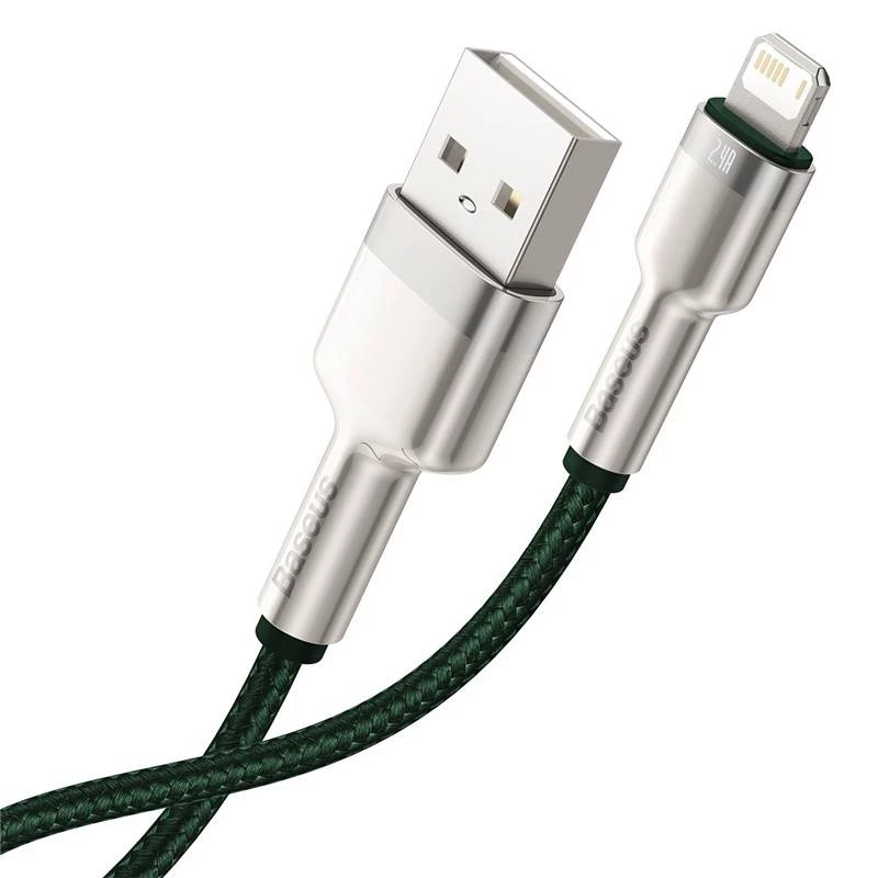 Kabel USB-A do Lightning Baseus 1 m, zielony