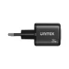 Ładowarka sieciowa Unitek P1128ABK01-EU — 2-portowa GaN USB‑C i USB‑A, łączna moc 20 W, czarna