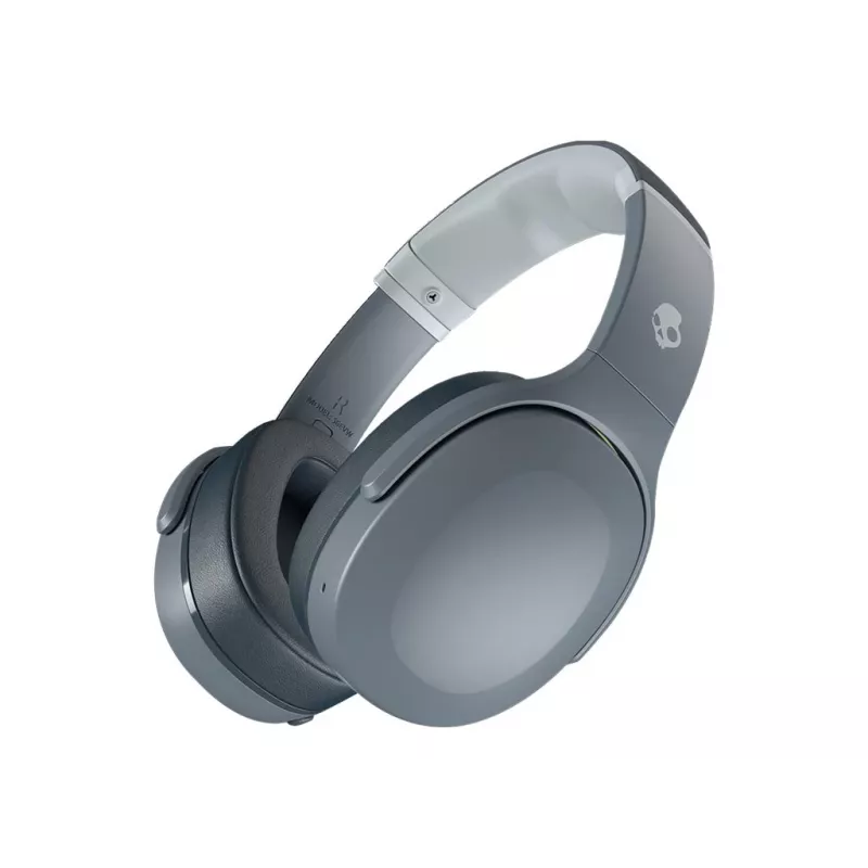 Słuchawki Skullcandy Crusher Evo — przewodowe i Bluetooth, szary, 40 h odtwarzania, USB-C, AUX, składane