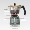 Aluminiowy kafetier na kuchenkę Maestro MR-1657-3-BEŻOWY – ekspres do espresso na 3 filiżanki, beżowy