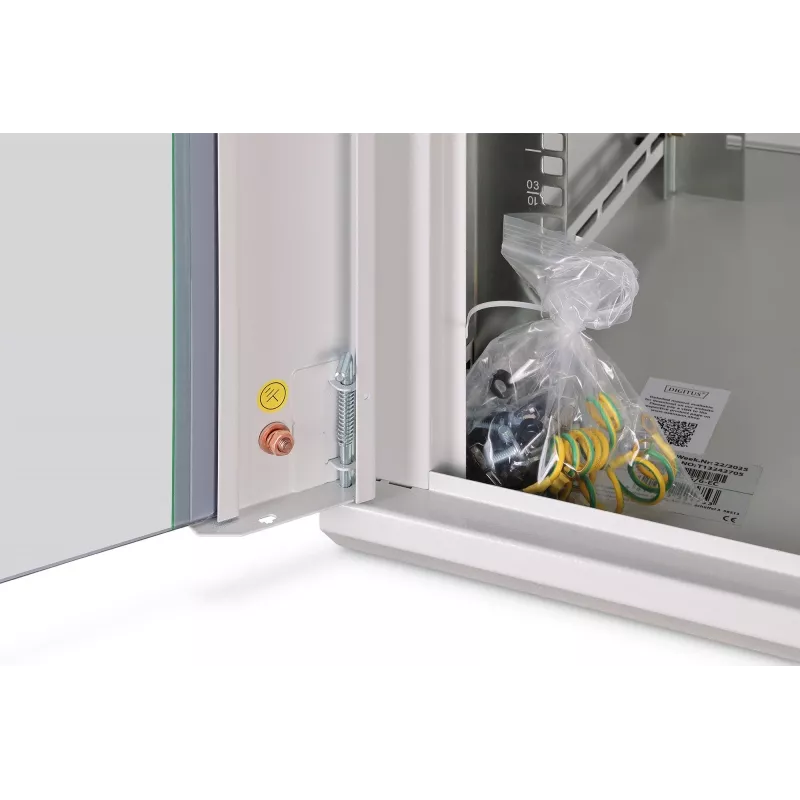 Szafa wisząca DIGITUS Dynamic-N 12U 600x600 mm IP20, zamek na klucz, zarządzanie kablami, niezmontowana