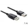 Kabel USB DeLOCK EASY-USB 2.0-A 1m Czarny