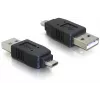 Adapter USB micro-B męski na USB 2.0 A męski DeLOCK 65036 Czarny