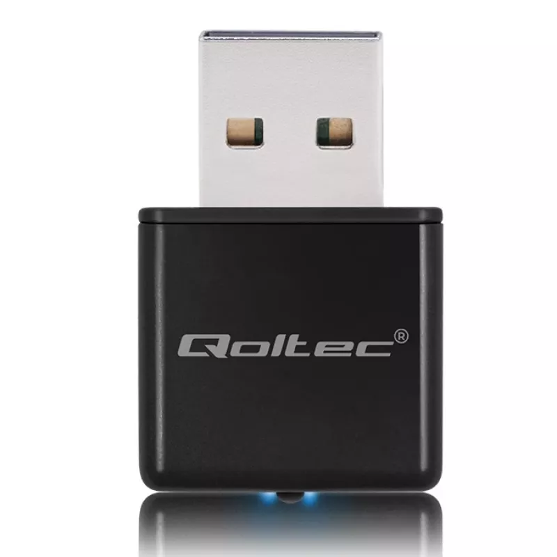 Adapter USB Wi‑Fi QOLTEC NANO 56986 — mini N, USB 2.0, 802.11n