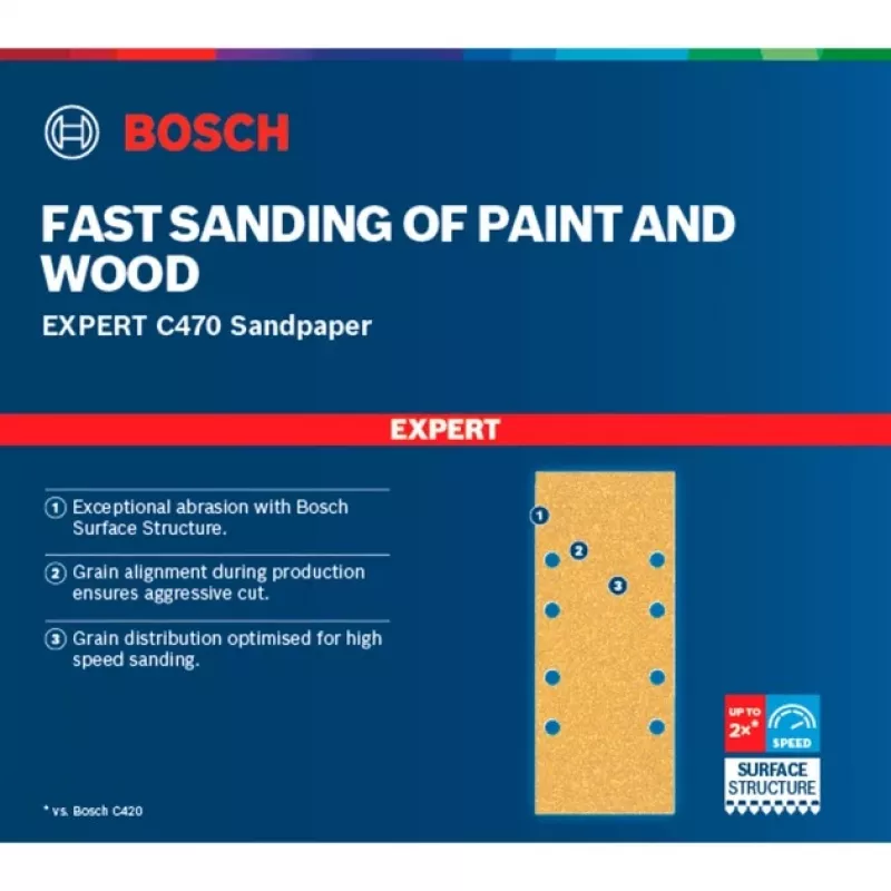 Bosch 2 608 900 807 akcesorium do szlifowania/szlifierki obrotowej do drewna Arkusz ścierny