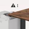 Biurko elektryczne z regulacją wysokości Ergo Office, maks. wysokość 1160 mm, maks. - 80 kg, bez blatu sit-stand, czarne, ER-400 B