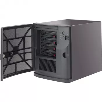 Super Micro Supermicro SC721 TQ-350B - Wieża - Mini-ITX 350 Wat (ATX) - Czarny - USB (CSE-721TQ-350B)