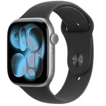 Zegarek Series 11 GPS+Cellular 46mm Koperta Aluminiowa w Kolorze Space Grey z Czarnym Paskiem Sportowym - M/L