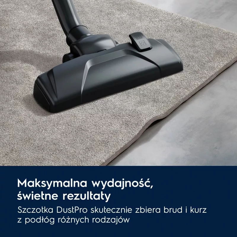 Odkurzacz workowy Electrolux EB31C1DB 750W, worek na kurz 3 l, filtr HEPA, teleskopowa rura stalowa