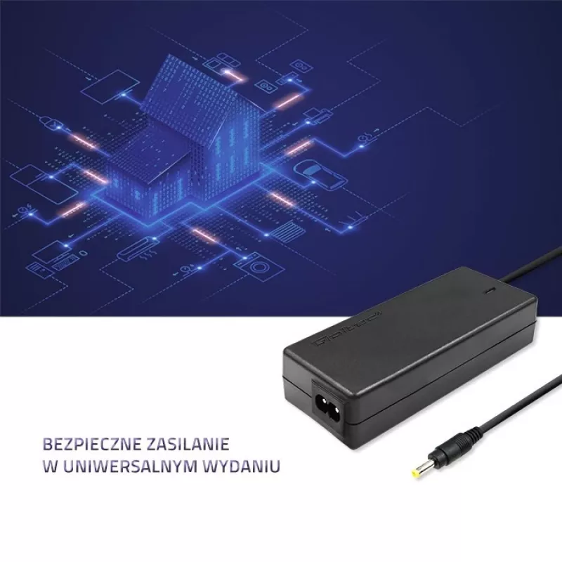 Qoltec 51509.45W Zasilacz do Lenovo | 45W | 20V | 2,25A | 4.0*1.7 | +przewód zasilający