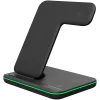 Stacja ładująca Canyon Wireless Charger Dock 3in1 QI dla Apple 15W czarna detal